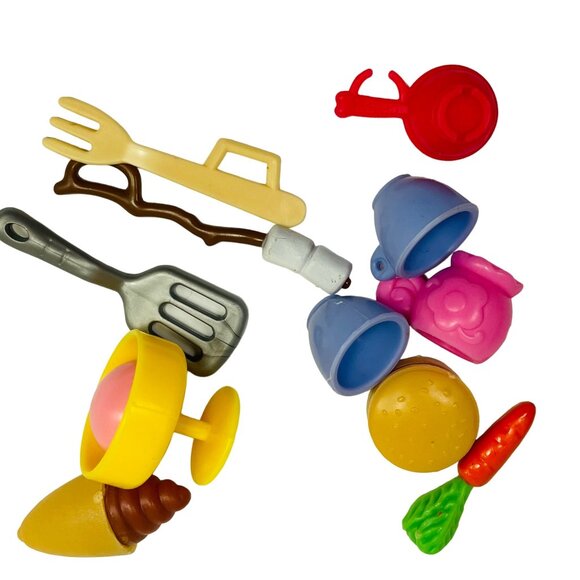 Barbie Dollhouse Kitchen & Dining Accessories Set - Plates Cups Utensils Food It - Picture 6 of 6